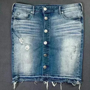 True Religion Claire Pencil Skirt Denim Womens 29” waist cute stretch Blue 1130